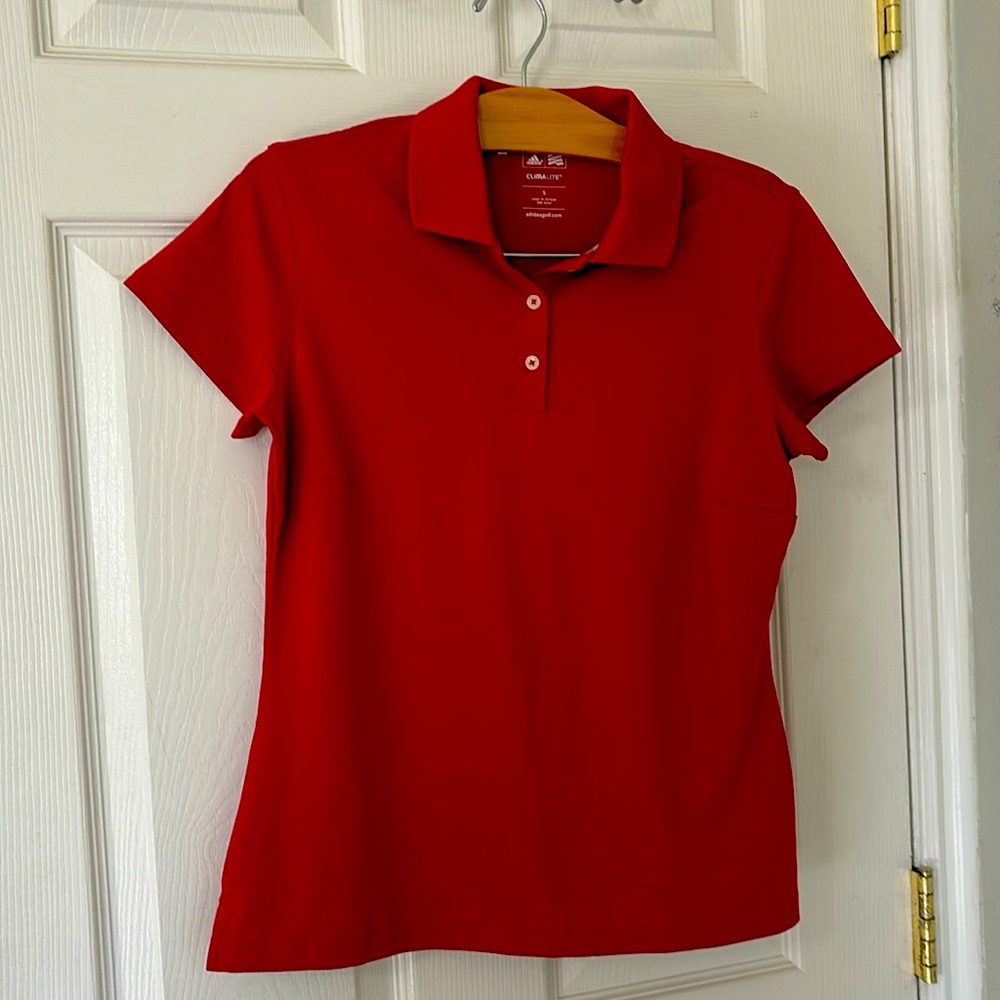 Adidas golf women climalite shirt euc